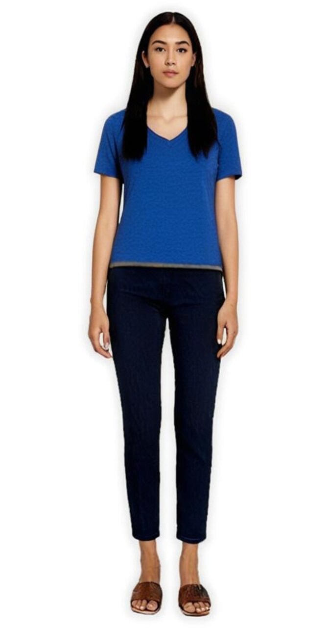 BELLA + CANVAS® Women's Relaxed Triblend Short Sleeve V-Neck T-shirt